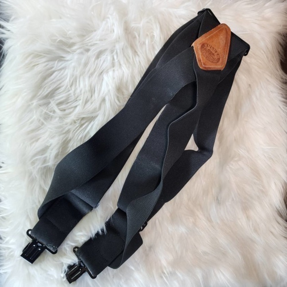 Men's Perry Black Side Clip Suspenders